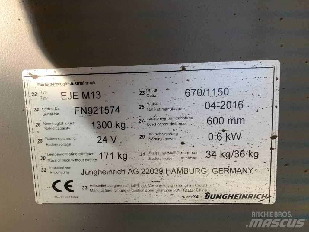 Jungheinrich EJE M13 Ручные электрические тележки