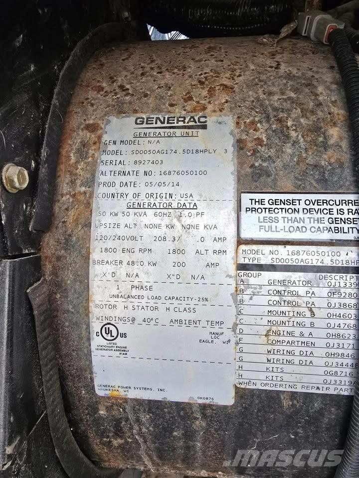 Generac 50 KW Дизельные генераторы