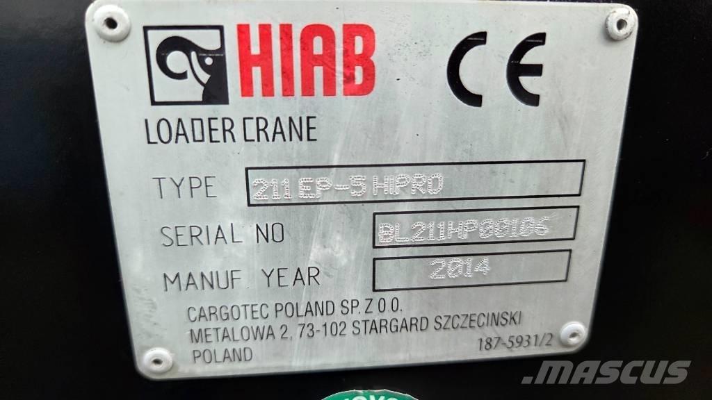 Hiab 211 EP-5 Hipro Краны-манипуляторы