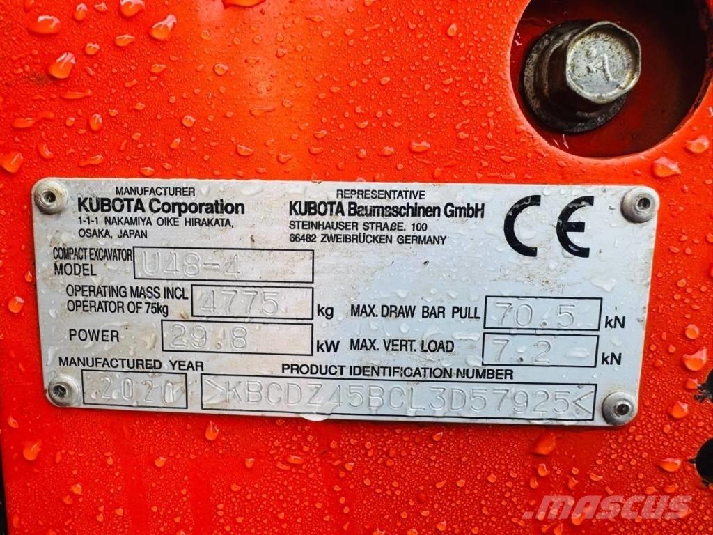 Kubota U 48-4 Мини-экскаваторы