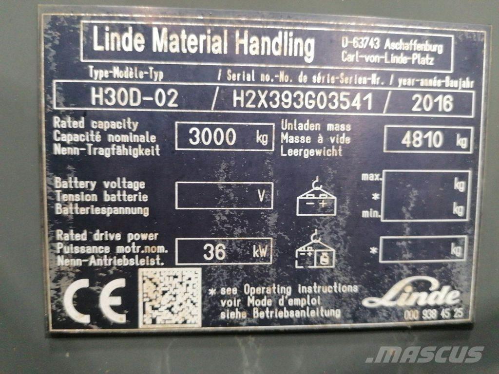 Linde H30D-02 Дизельные погрузчики