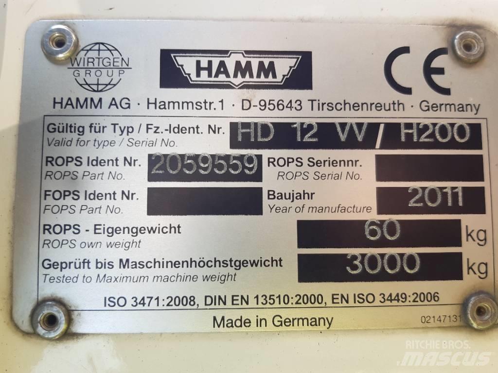 Hamm HD 12 VV Катки тротуарные