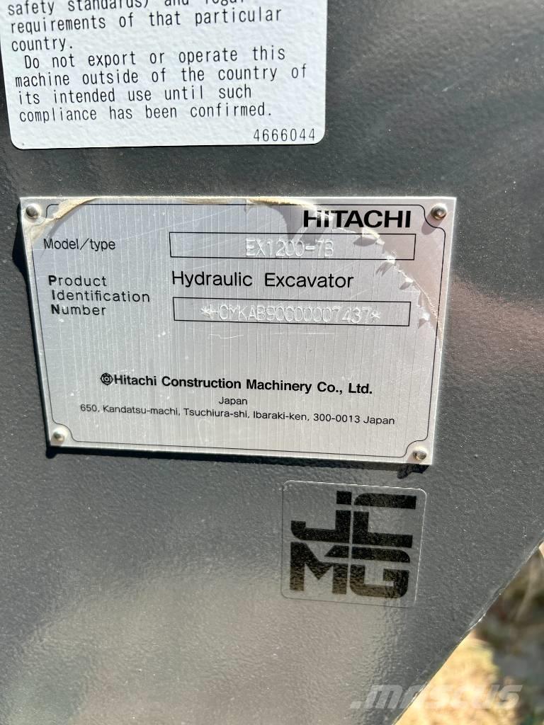 Hitachi EX 1200-7B Гусеничные экскаваторы