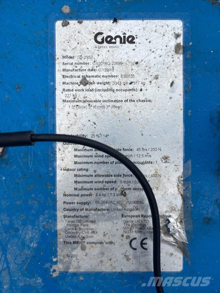 Genie GS 1932 Ножничные подъемники