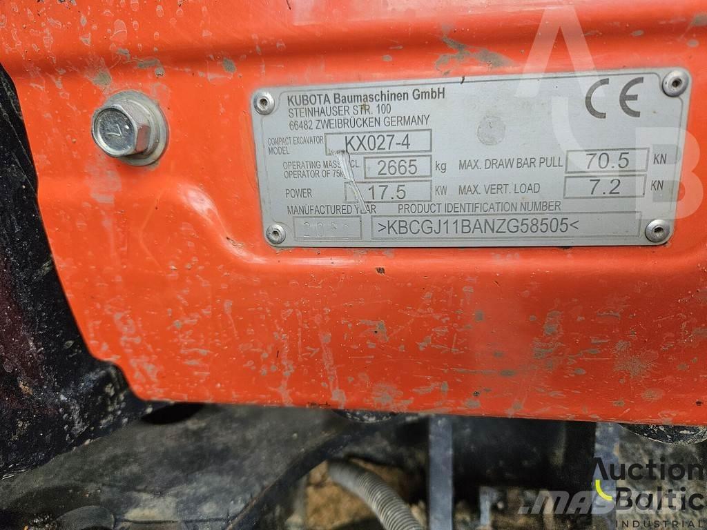 Kubota KX 027-4 Мини-экскаваторы