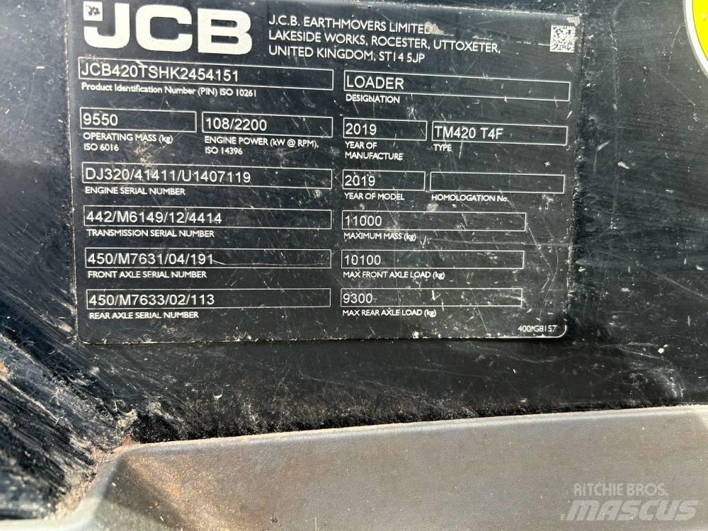 JCB TM 420 Сельскохозяйственные телескопические погрузчики