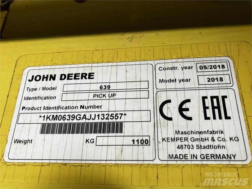 John Deere 639 Компоненты для зерноуборочных комбайнов