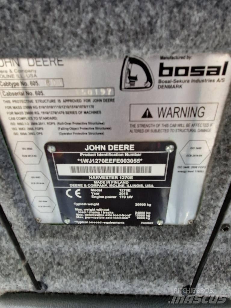 John Deere 1270E Харвестеры