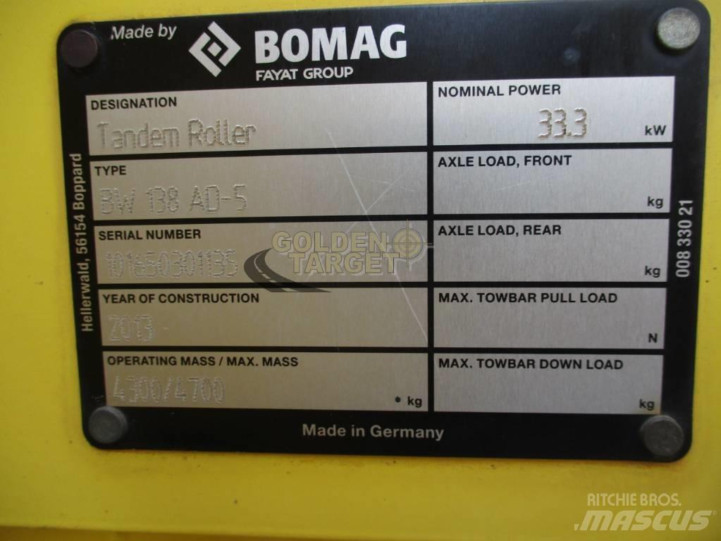 Bomag BW 138 AD-5 Катки тротуарные