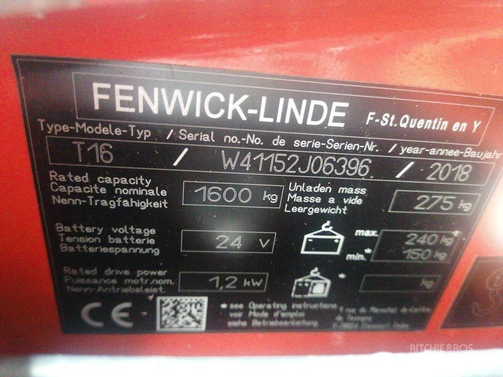 Linde T16 Ручные электрические тележки