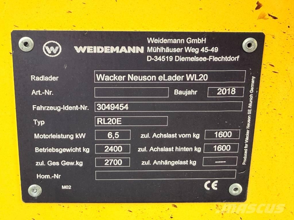 Wacker Neuson WL20e Фронтальные погрузчики