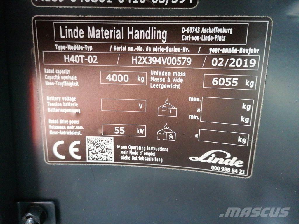 Linde H40T-02 Газовые погрузчики
