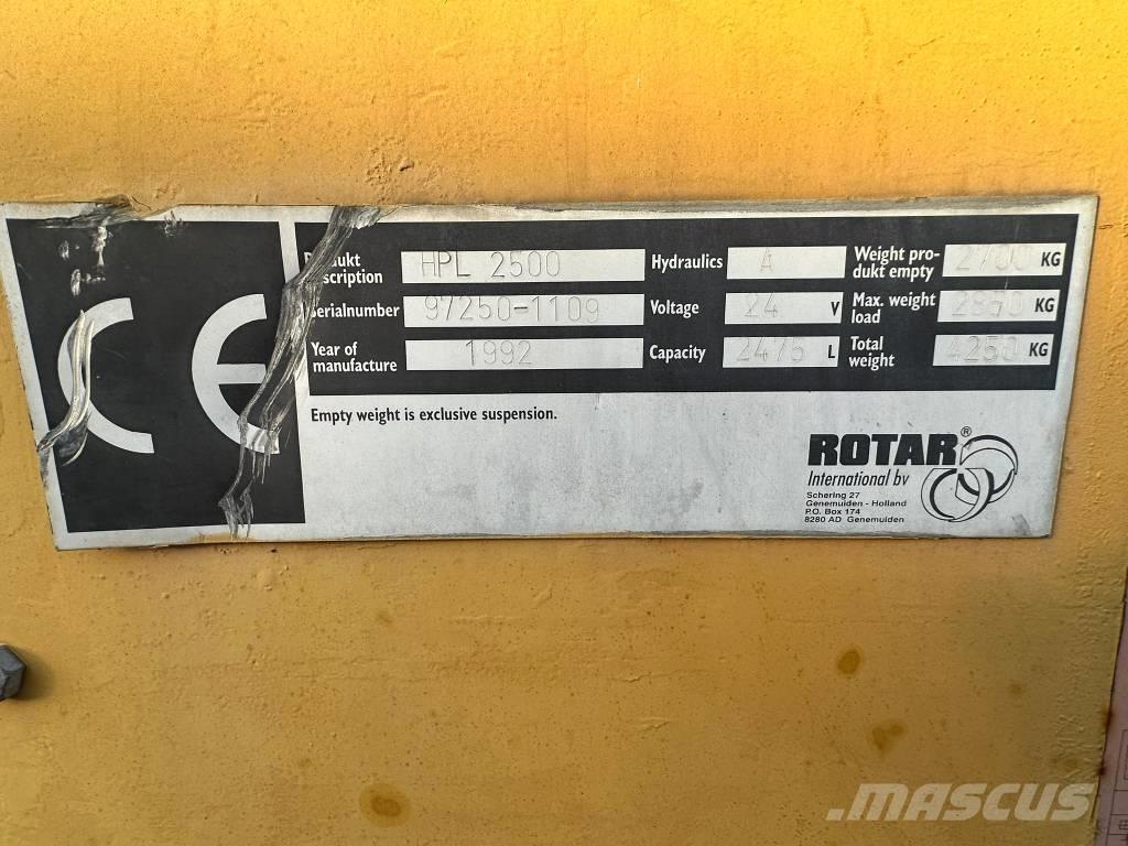 Rotar HPL 2500 Оборудование для сортировки отходов