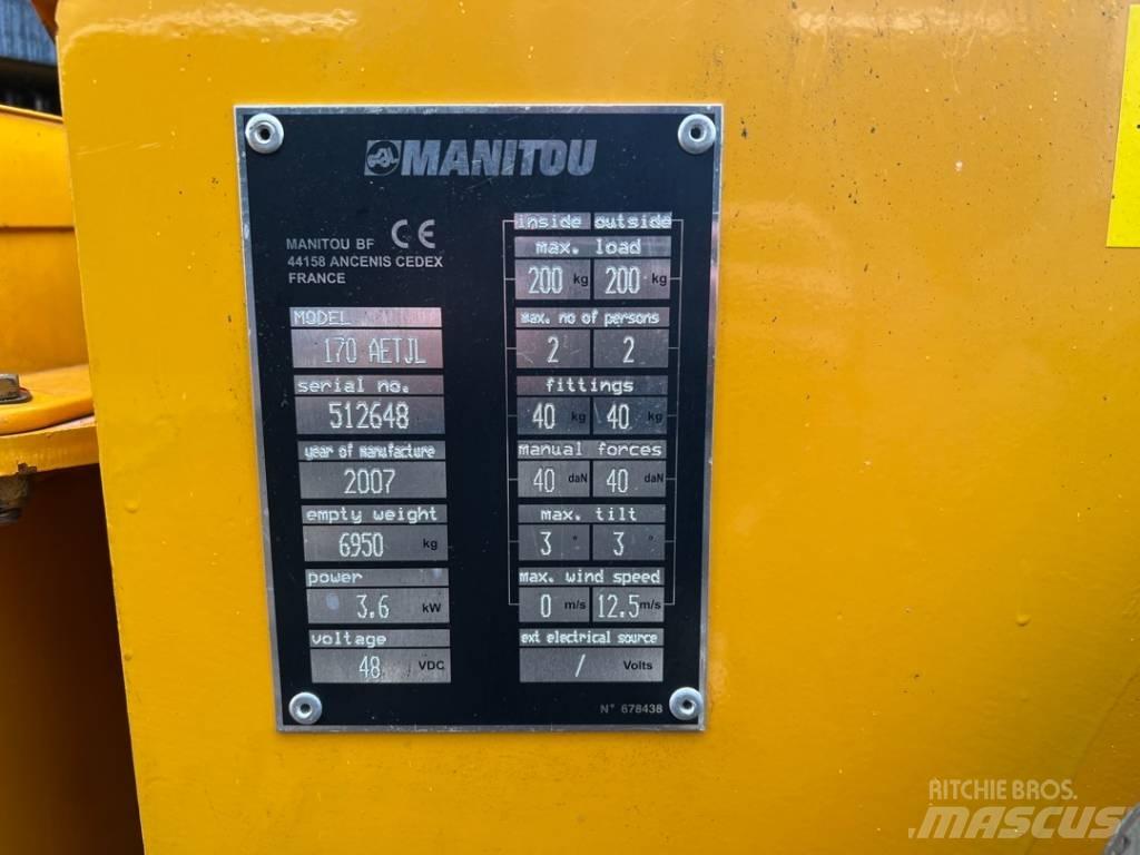 Manitou 170AETJ Коленчатые подъемники