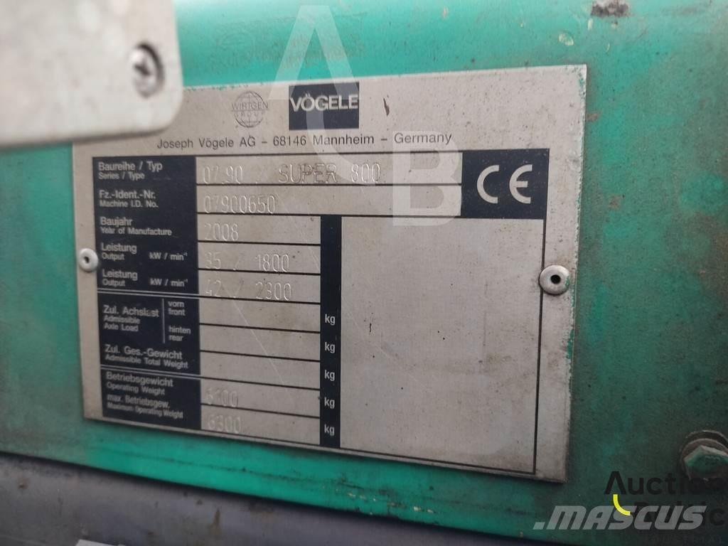 Vögele Super 800 Асфальтоукладчики