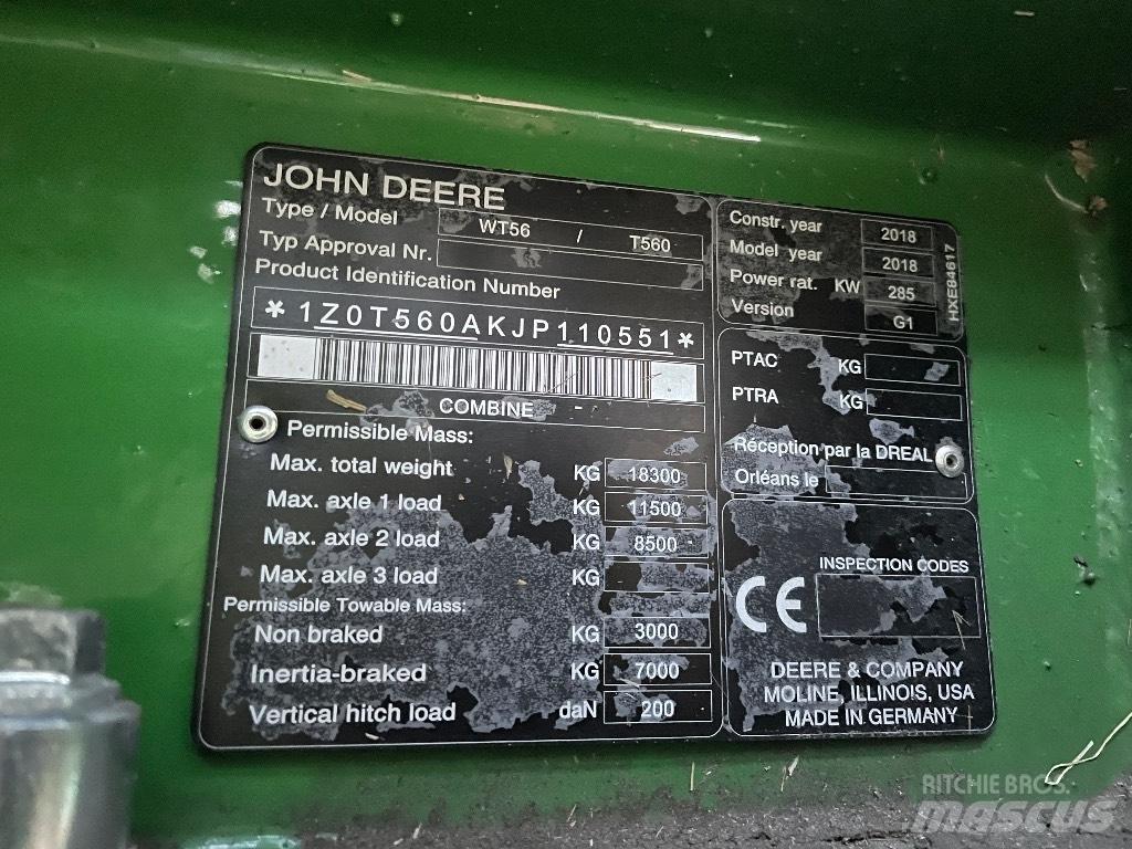 John Deere T 560 i Зерноуборочные комбайны