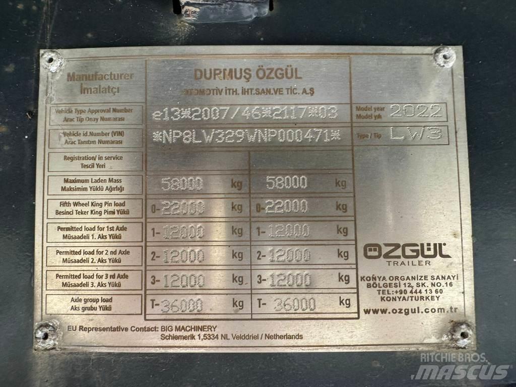 Ozgul LW3 EU 1SS Низкорамные полуприцепы