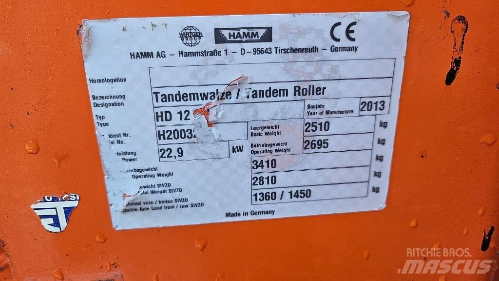 Hamm HD 12 VV Катки тротуарные