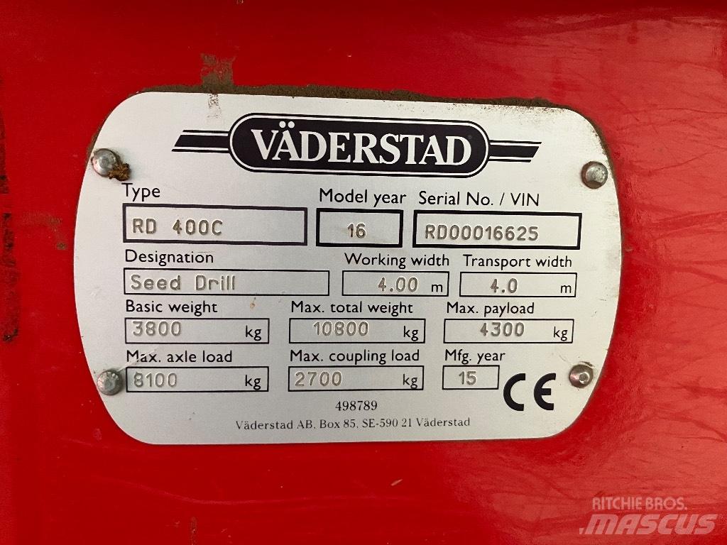 Väderstad Rapid400C Сеялки