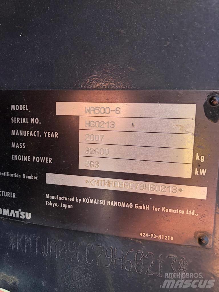 Komatsu WA500-6 Фронтальные погрузчики