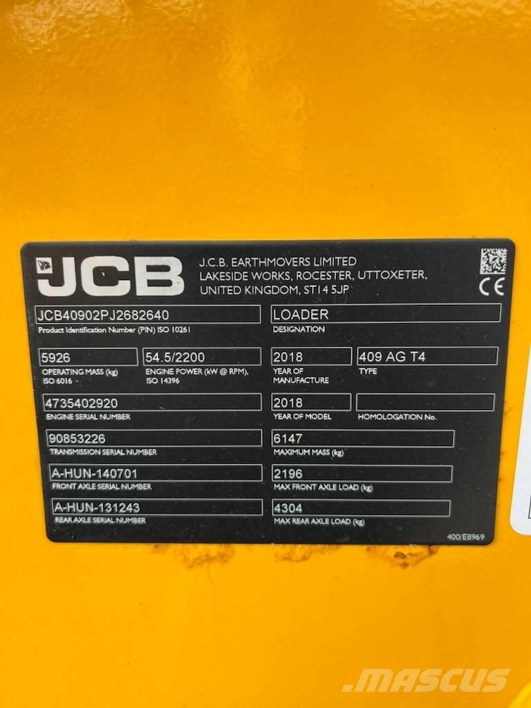 JCB 409 Фронтальные погрузчики