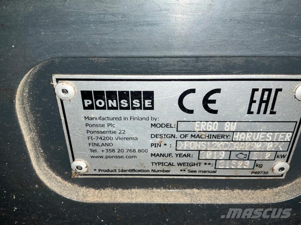 Ponsse ERGO 8W Харвестеры