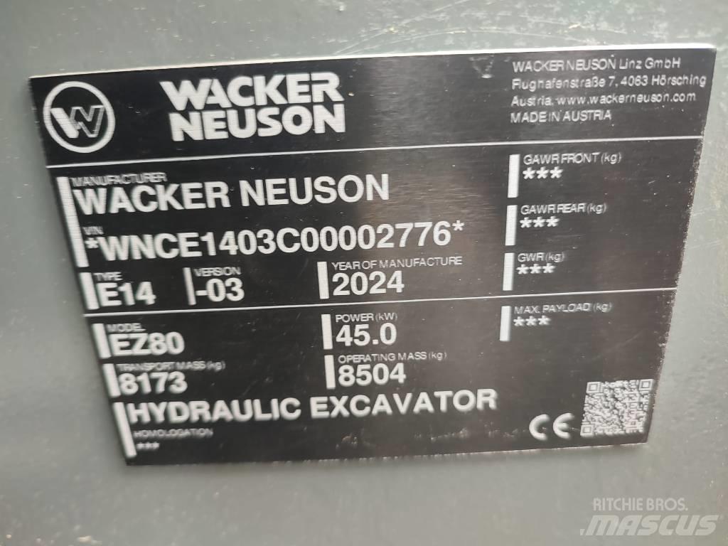 Wacker Neuson EZ 80 Малые экскаваторы 7т-12т