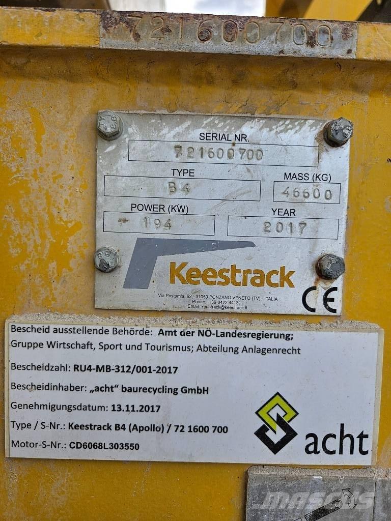 Keestrack B 4 Мобильные дробилки
