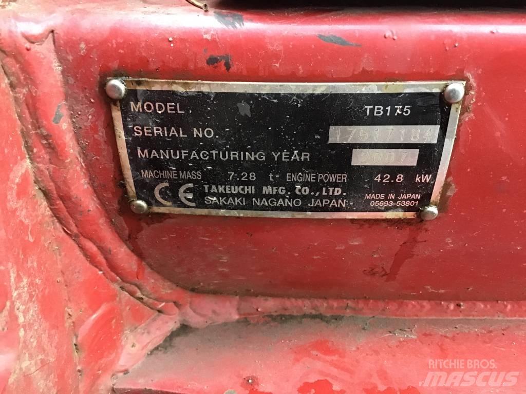 Takeuchi TB 175 Малые экскаваторы 7т-12т