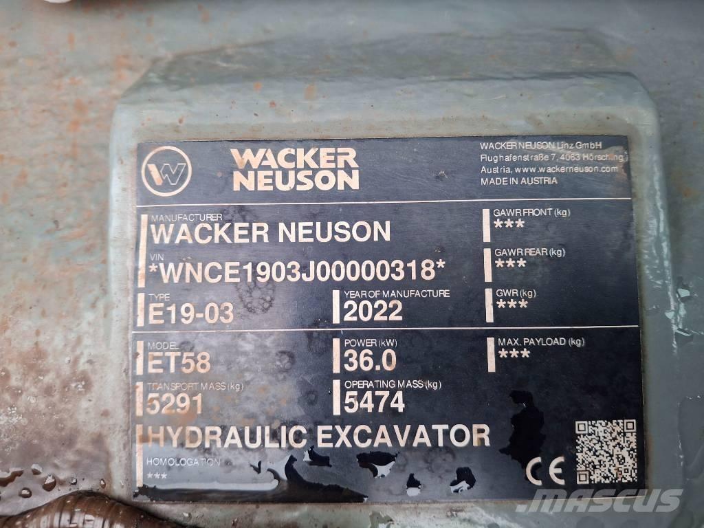 Wacker Neuson ET58 Гусеничные экскаваторы