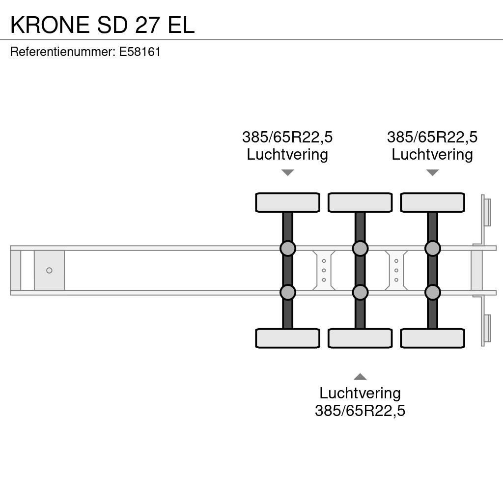 Krone SD 27 EL Полуприцепы-платформы/боковая разгрузка