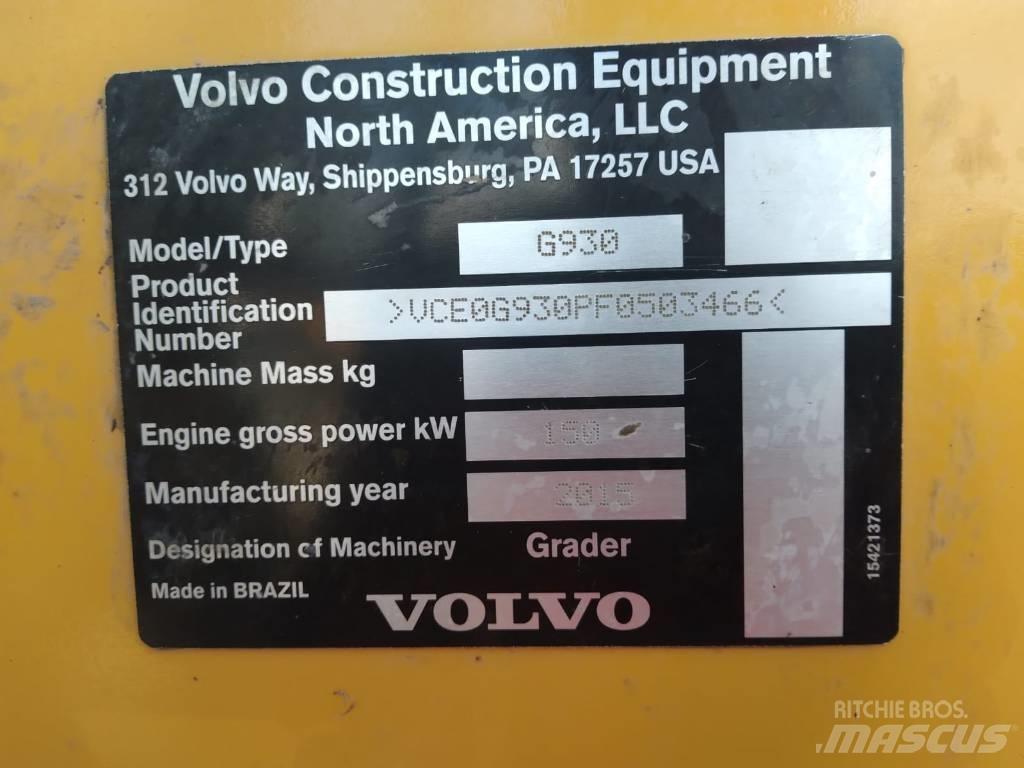 Volvo G 930 Грейдеры