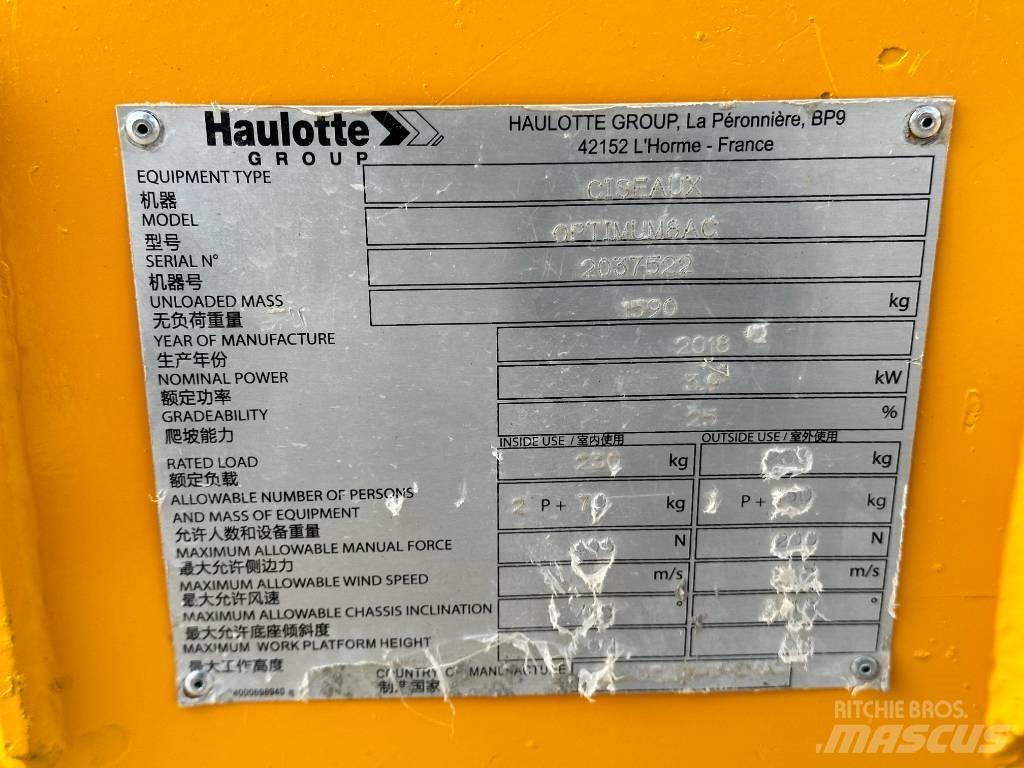 Haulotte OPTIMUM 8 Ножничные подъемники