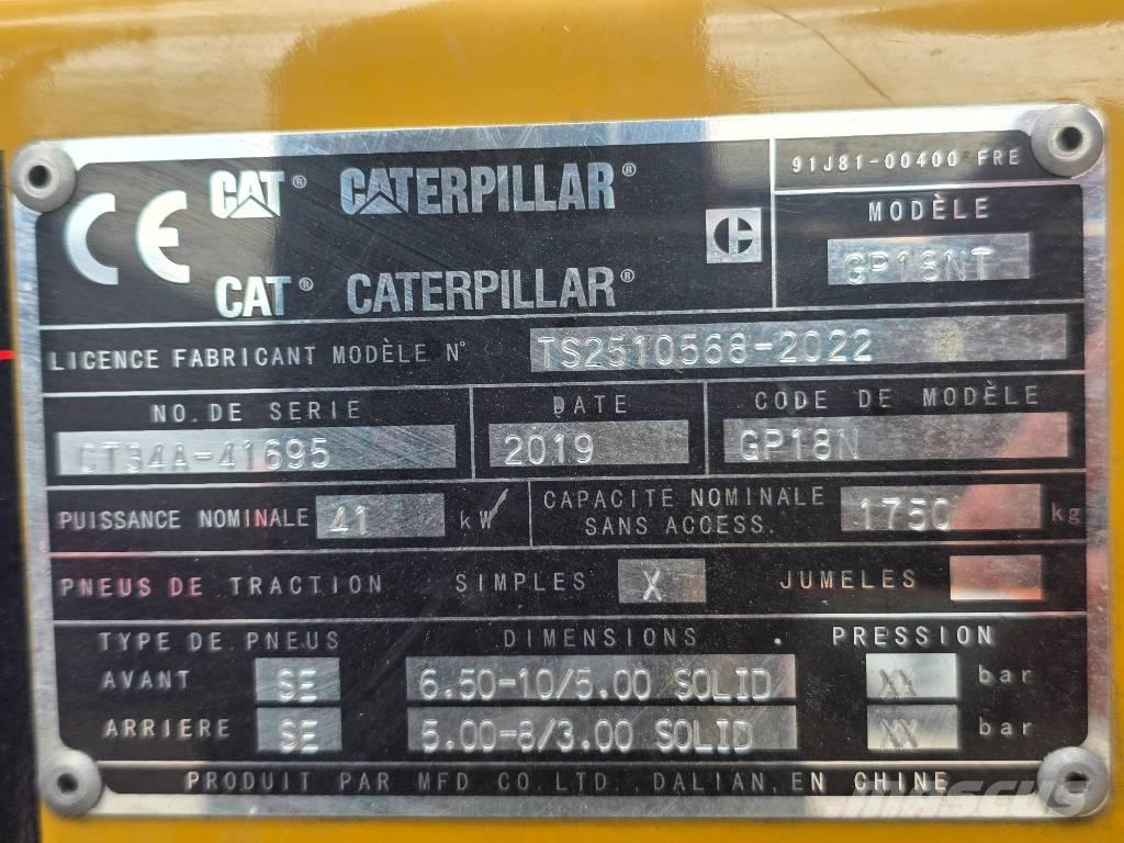 CAT GP 18 NT Газовые погрузчики