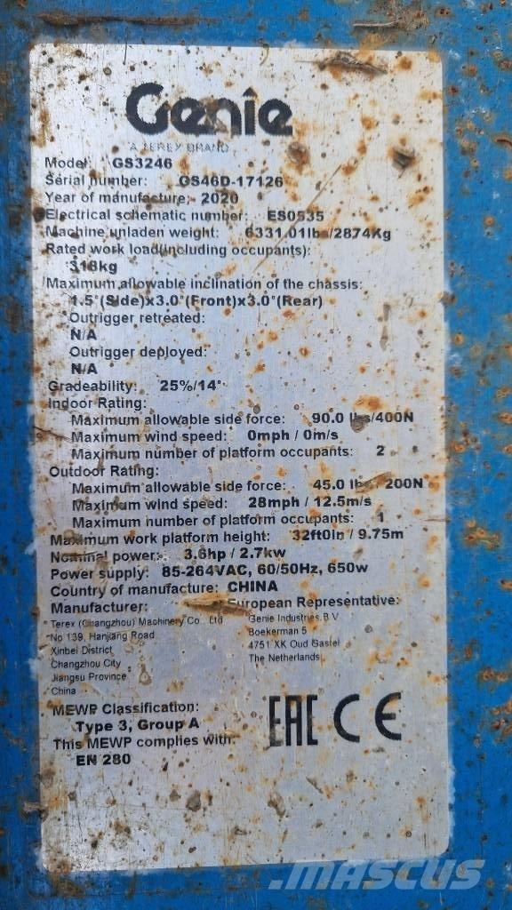 Genie GS 3246 Ножничные подъемники