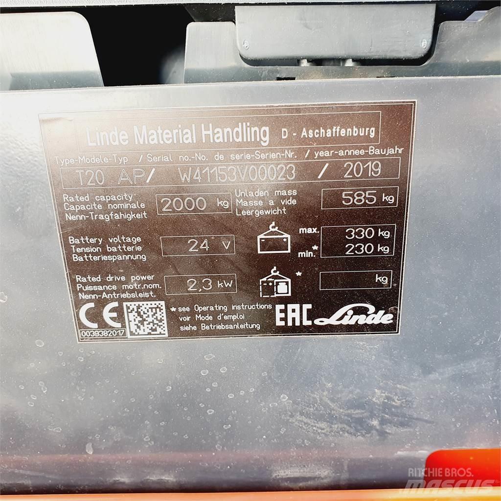 Linde T20AP Narrow Ручные электрические тележки