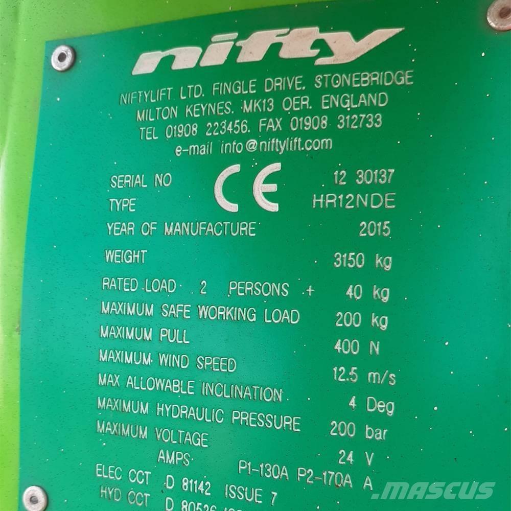 Niftylift HR 12 Коленчатые подъемники