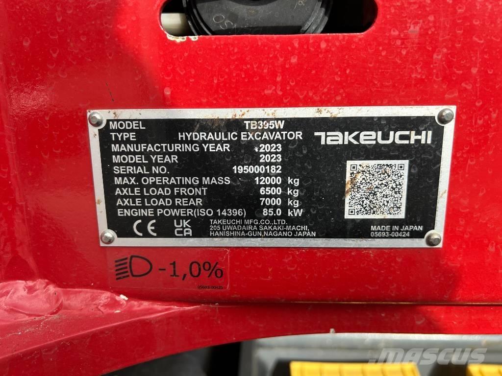 Takeuchi TB 395 W Колёсные экскаваторы