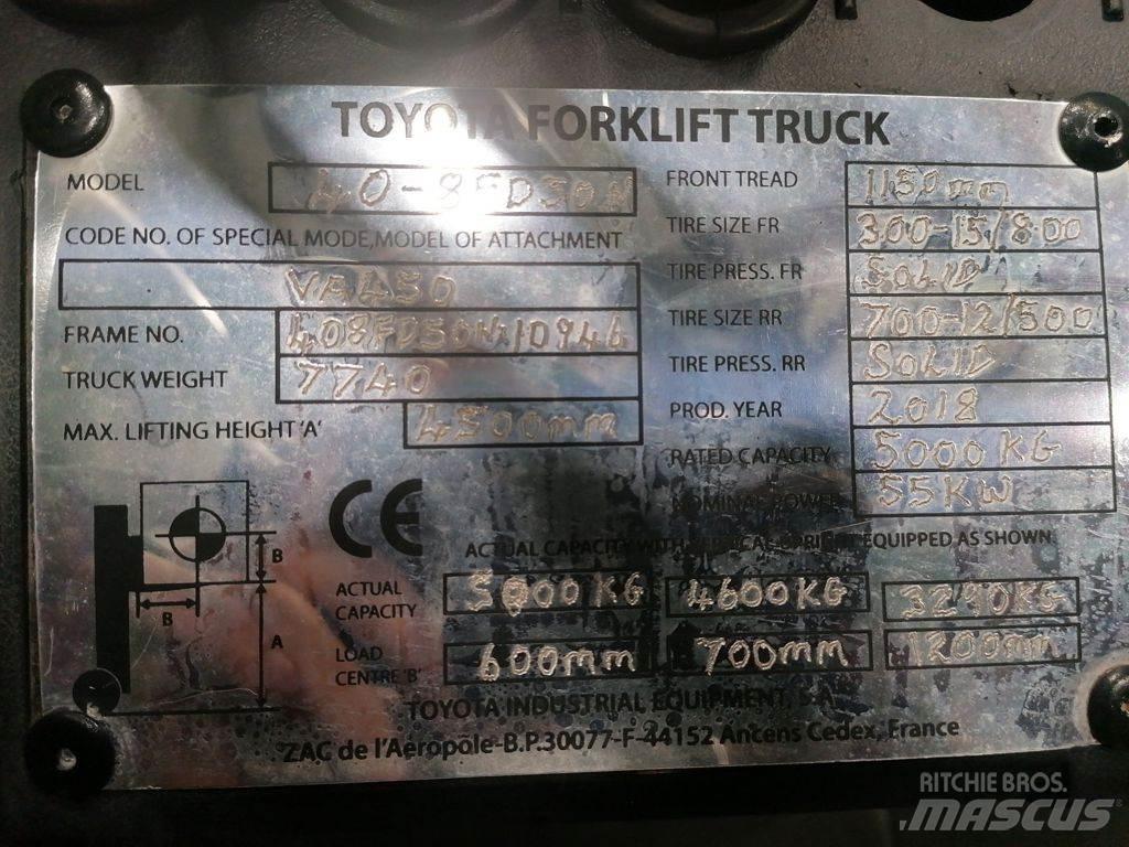 Toyota 40-8FD50N Дизельные погрузчики