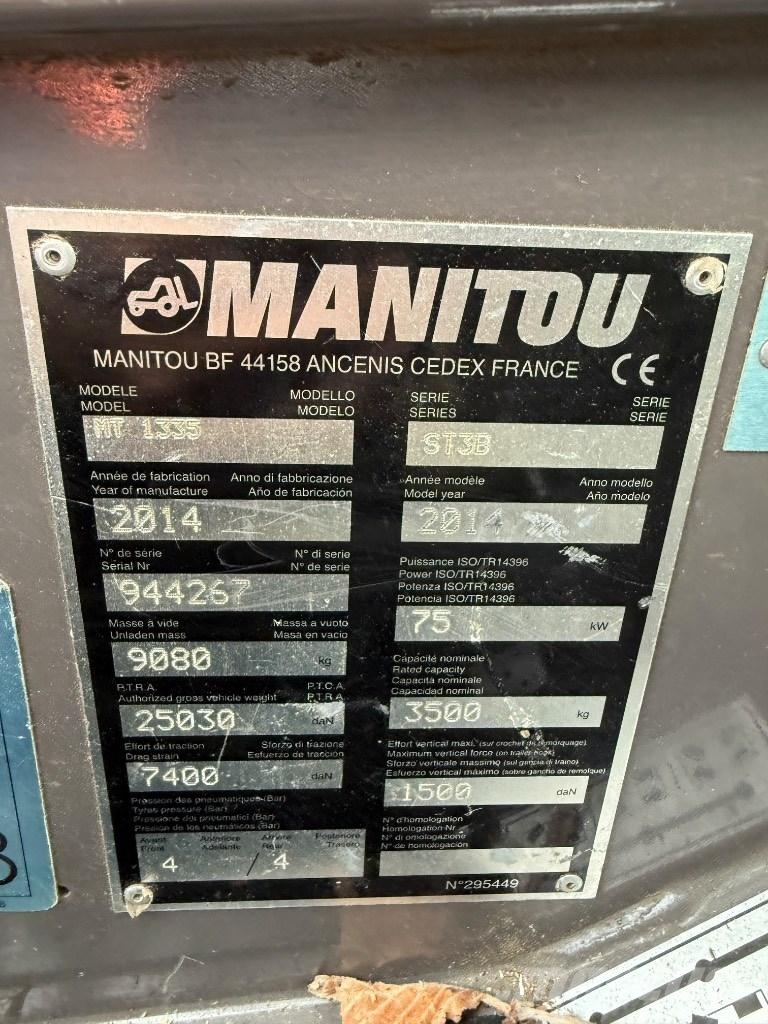 Manitou MT 1335 ST3B Телескопические погрузчики