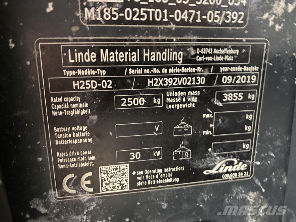 Linde H25D-02 Дизельные погрузчики