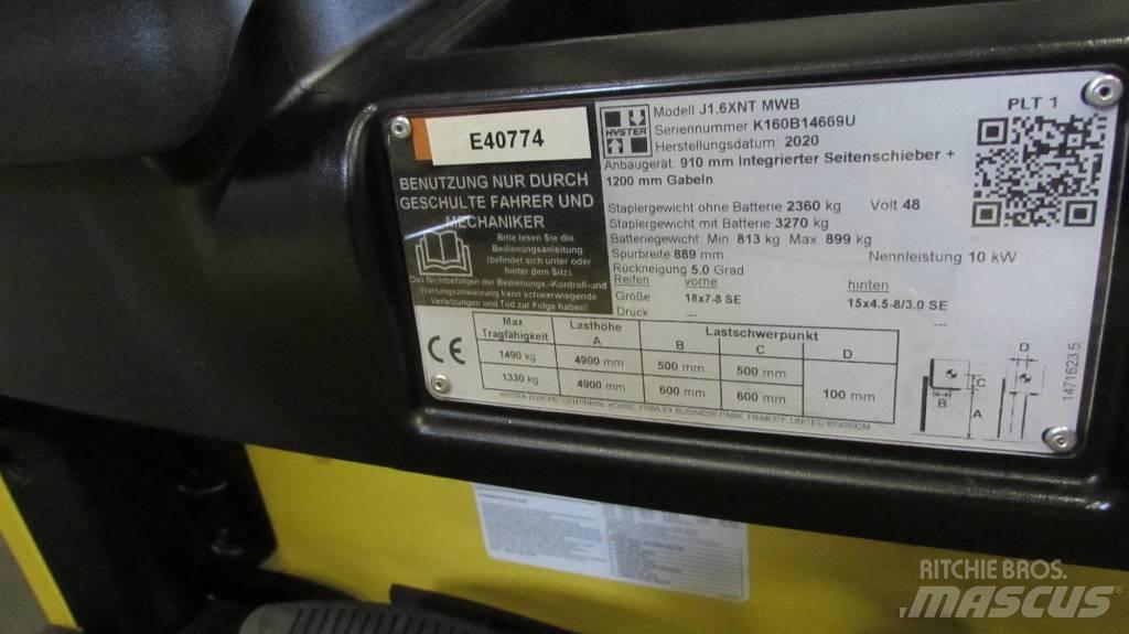 Hyster J1.6XNT MWB Электропогрузчики