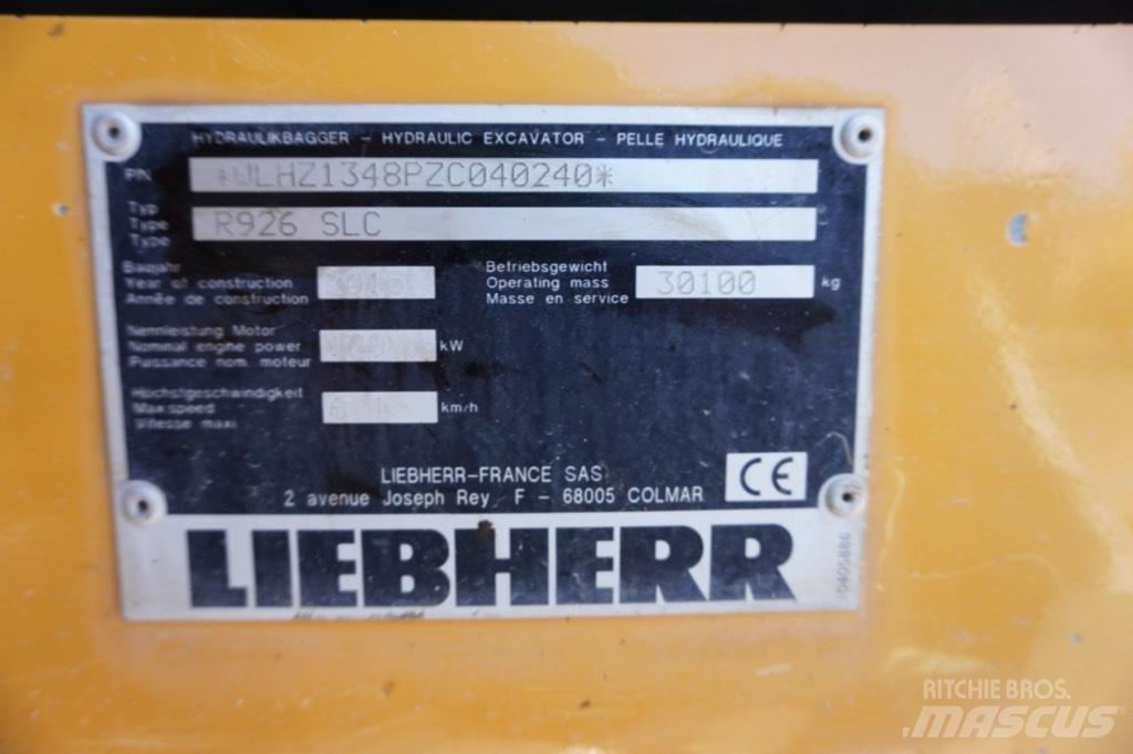 Liebherr R 926 SLC Гусеничные экскаваторы