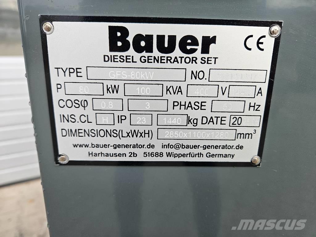 Bauer GFS-80Kw Дизельные генераторы