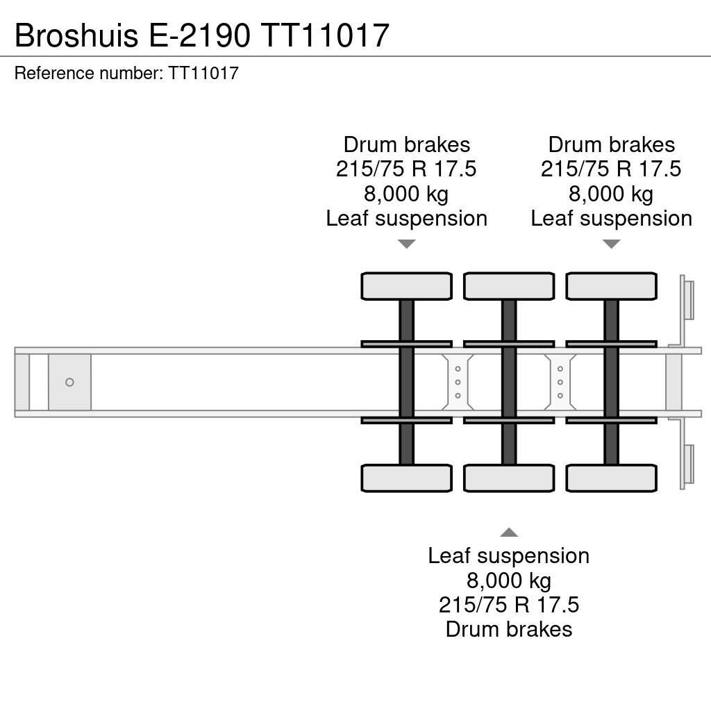 Broshuis E-2190 Низкорамные полуприцепы