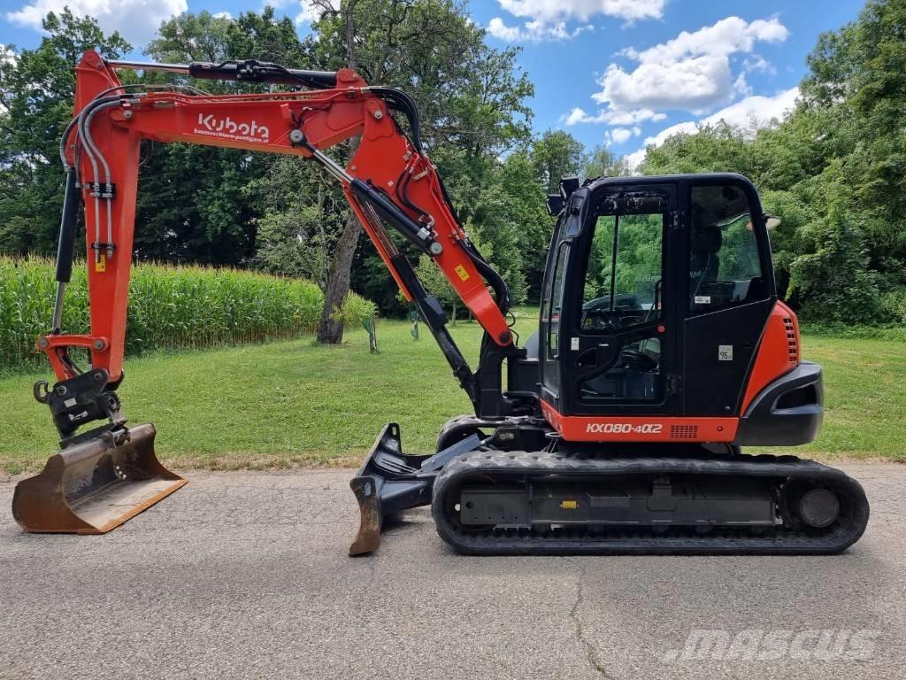 Kubota KX 080-4a2 Малые экскаваторы 7т-12т
