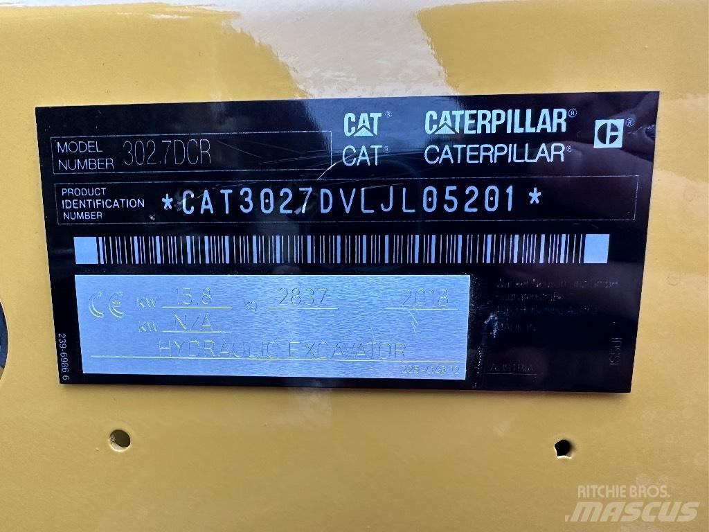 CAT 302.7 D CR Мини-экскаваторы
