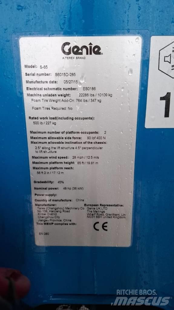 Genie S 65 Телескопические подъемники