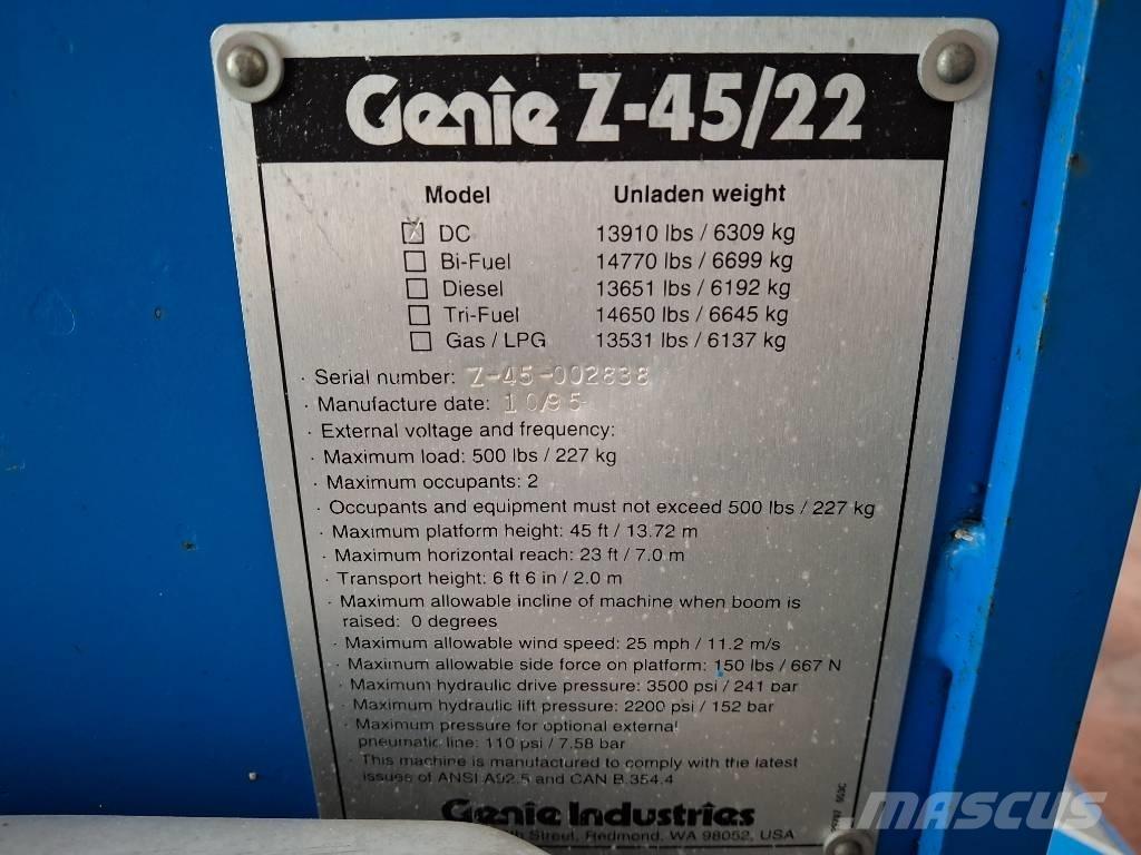 Genie Z 45/22 BOOM Коленчатые подъемники