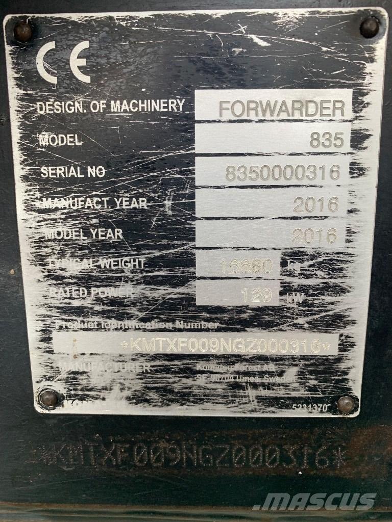 Komatsu 835 Форвардеры